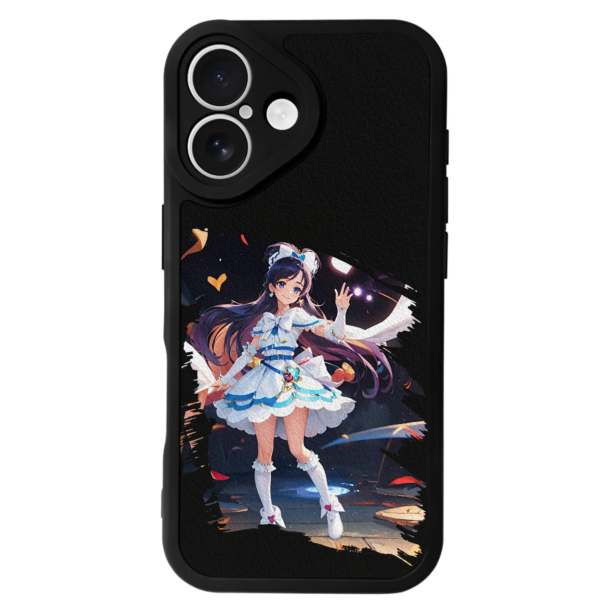 プリキュア グッズ,雪城ほのか - IPhone 16シリーズ対応 ・ シリコンスマホケース ・ レザー調 ・ 高精度フィット ・ 耐衝撃 ・ ワイヤレス充電対応 ・ 精密カット